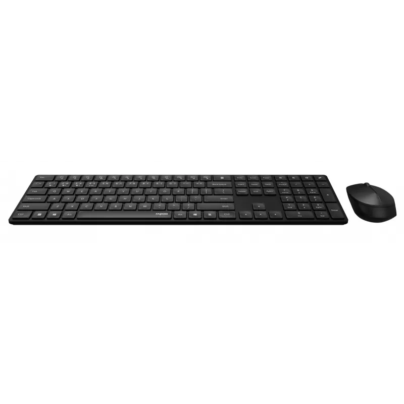 Wireless mouse RAPOO 8020M Black — 2.4 GHz optical, compact portable design