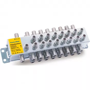 Passive Distributor TECHNISAT 17/P silver — passive signal splitter for TV/SAT distribution