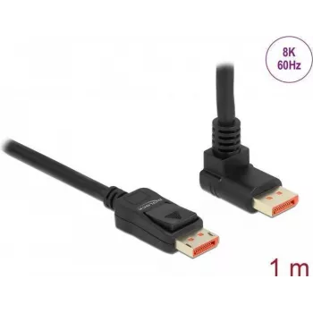 DisplayPort cable DeLOCK 87054 8K 60Hz 1m angled