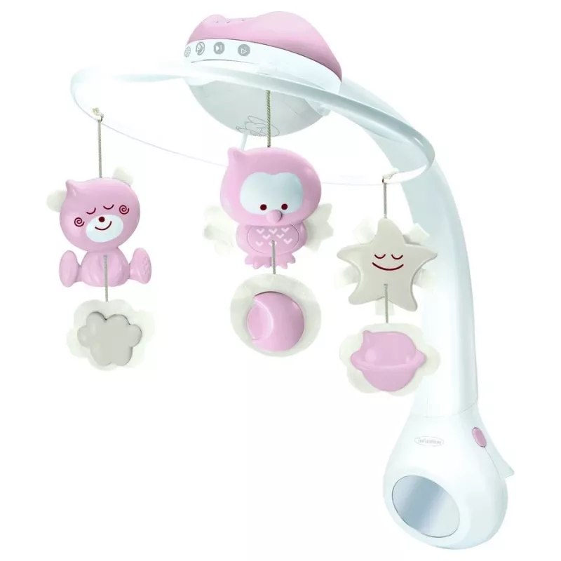 Baby music box B-kids 3in1 Infantino 150302050 — powder pink, 3-in-1 soothing toy