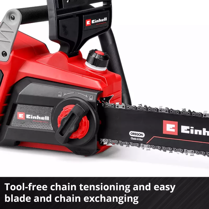 Cordless chainsaw EINHELL GP-LC 36/40 Li BL-Solo 36V (2x18V) red/black — without battery and charger