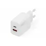 AC USB Charger DIGITUS 20W, 1x USB-C, 1x USB-A, Input 100–240V, White