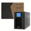 Qoltec 53042 uninterruptible power supply (UPS) Double-conversion (Online) 1 kVA 800 W 2 AC outlet(s)