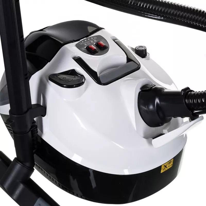 SV 7, cylinder steam cleaner, 0.5 l, black, gray, white, buttons, fixed, 50 cm