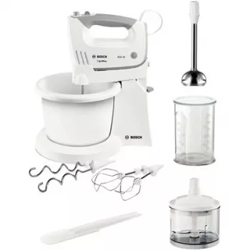 Bosch MFQ36490 ErgoMixx hand mixer set 450 W white/grey