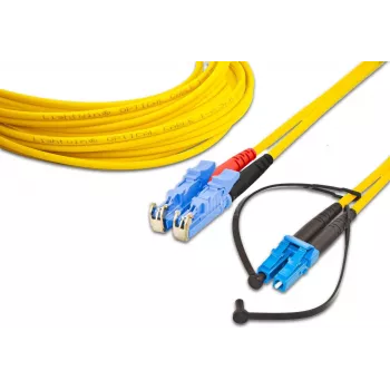 Lightwin High Quality Duplex LWL Patch Cable - SM - LSH - LC - 2 m - OS2 - E-2000 (LSH) - LC