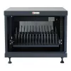 Rack shelf TECHLY 367652 cable organizer with 3M adhesive mounting, steel, 550×550×410 mm, black