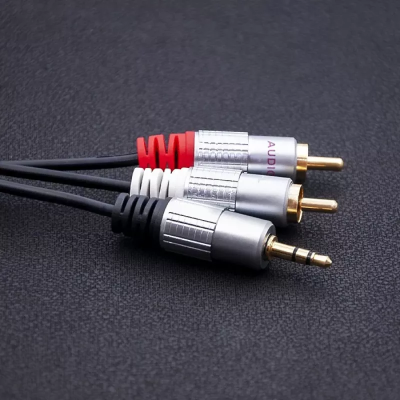 Audio Cable Qoltec 52341 3m 2xRCA 3.5mm Black
