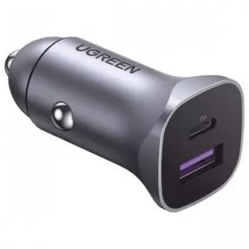 Ugreen 40858 mobile device charger Universal Aluminium Cigar lighter Fast charging Auto