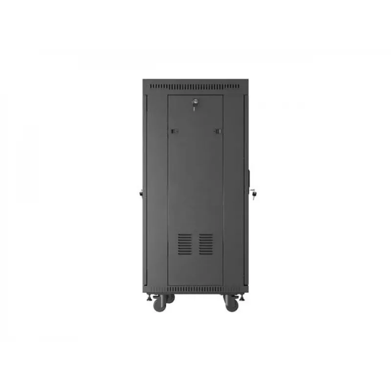 Freestanding rack cabinet LANBERG FF01-6624-12BL 24U 19 inch 600×600 mm, IP20, 1200 kg, black