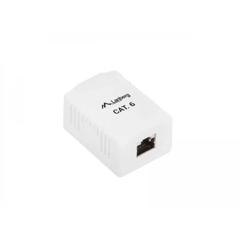 Outlet Box RJ-45 White Lanberg OS6-0001-W