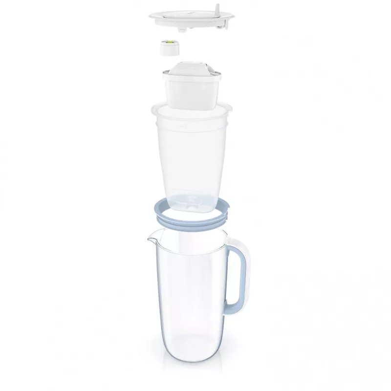 Water filter jug BRITA Glas Kanne ONE with 2 x MAXTRA+ PRO cartridges (model 126032)