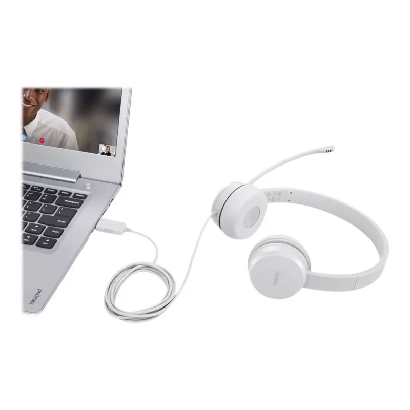 Lenovo GXD1E71385 headphones/headset Wired Wrist Calls/Music USB Type-A Grey