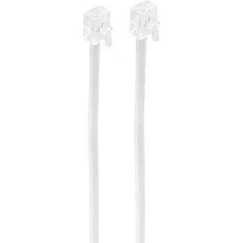 Telephone cable ShiverPeaks BS70086-W 6 m White