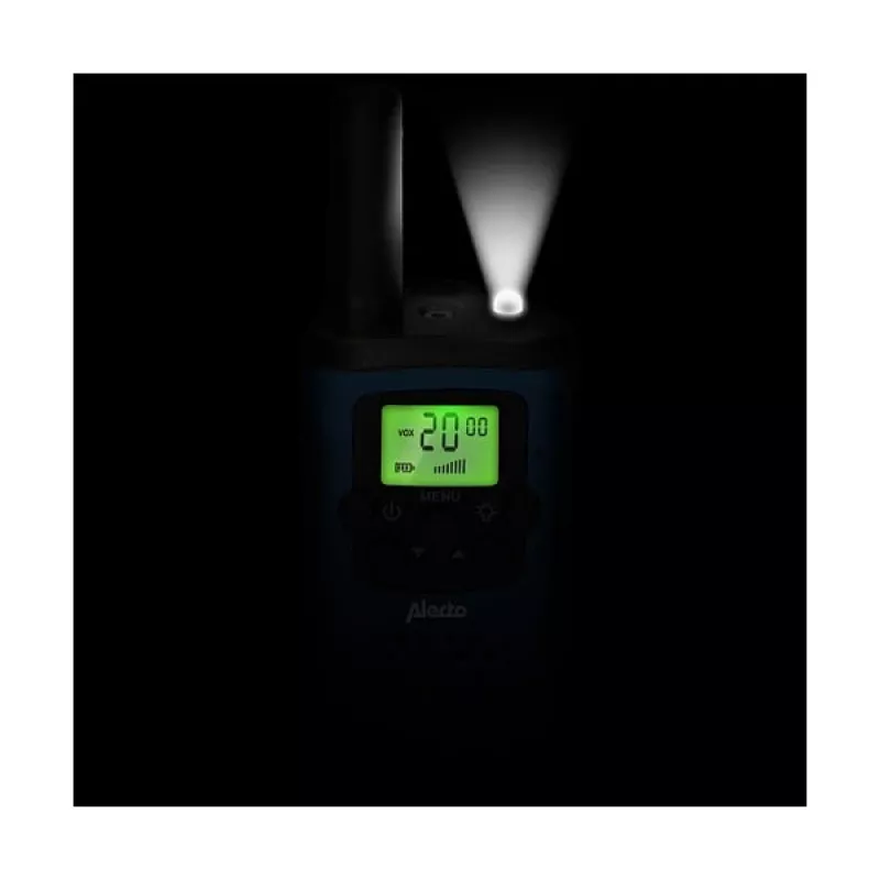Two-way radio Alecto FR-115BW — 8 channels, up to 7 km range, 24 h battery life, 2 batteries included