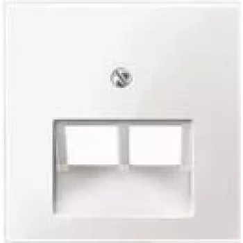 Wall plate / switch cover Merten 296125, white, thermoplastic, single-gang