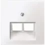 Wall plate / switch cover Merten 296125, white, thermoplastic, single-gang
