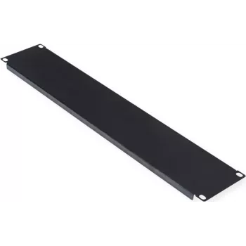 Blank panel ROLINE 19-inch 2U black steel 480mm