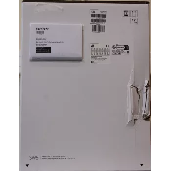 Subwoofer Sony SA-SW5 300W Wireless, 2 Ω, Portable, Black — for HT-A9 / A7000 (damaged packaging)