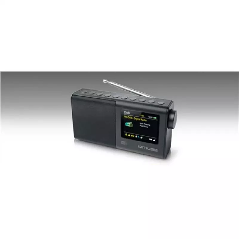 Portable radio muse M-117 DB — DAB/DAB+/FM, 3W RMS, 2.8 inch TFT, external antenna, 3.5mm jack, 0.3 kg, black