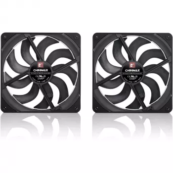 Noctua NF-A14x25 G2 PWM Sx2-PP chromax.black 140mm Dual Fan Set