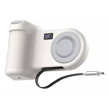 Active phone holder Belkin Stage PowerGrip — for mobile phones, 9300 mAh, Sand