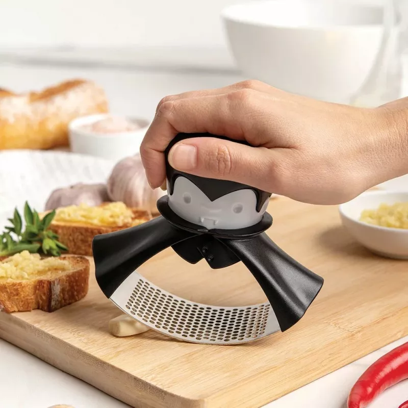 Table garlic press Ototo Design Rockula Plastic Stainless steel Black White