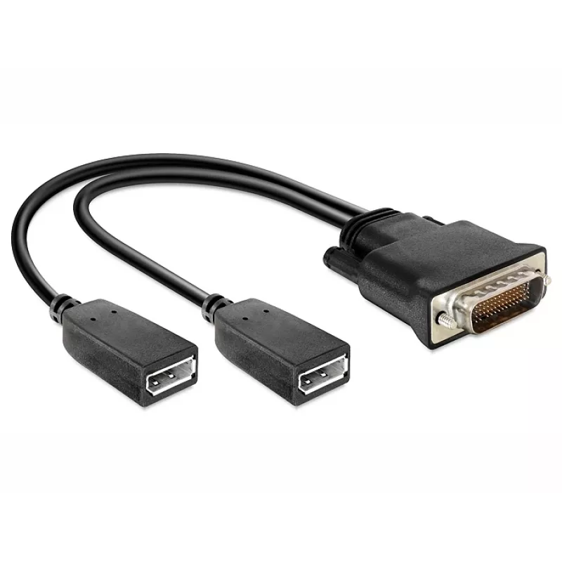 Video Cable Adapter DeLOCK 65354 DMS to 2 x DisplayPort Black