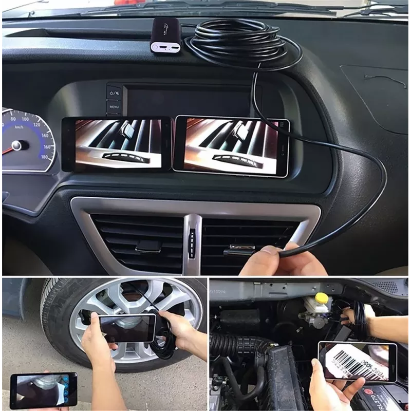 WiFi endoscope MEDIA-TECH MT4099, 8 mm probe, 5 m cable, IP67, 1280×720@30fps, 70° viewing angle, 800 mAh battery
