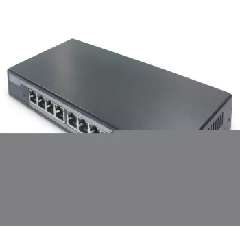Digitus 8-Port Gigabit PoE Networkswitch, Desktop, L2 managed, 2 Uplinkports, SFP, 86 W, af/at