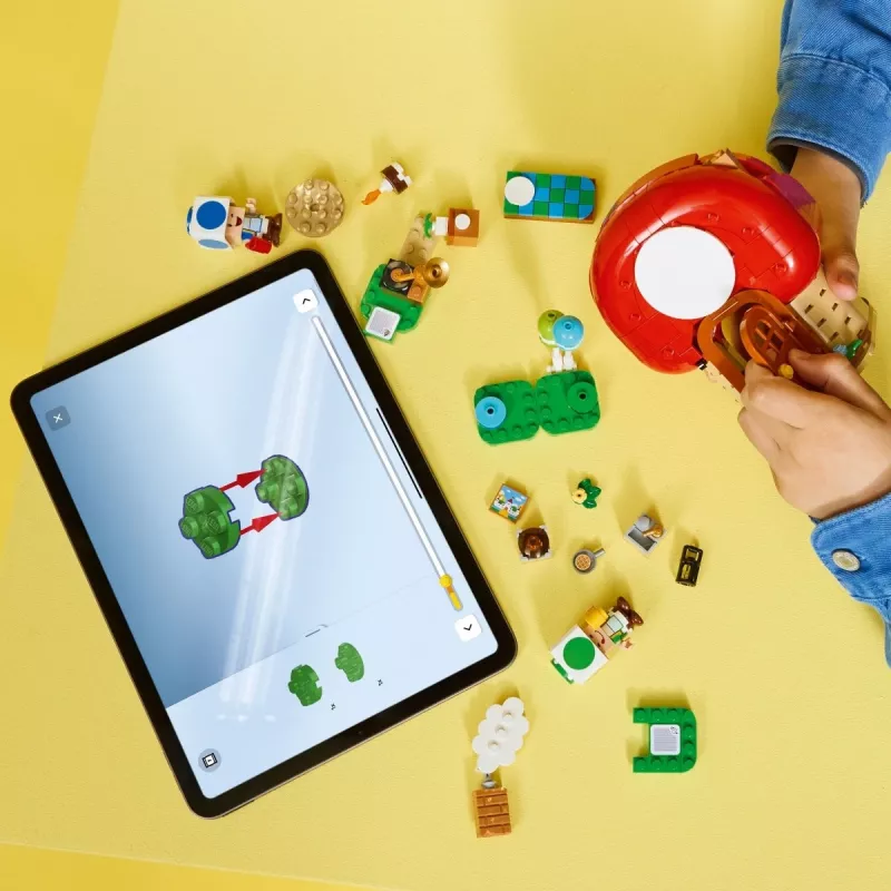 Construction toy LEGO Super Mario Party at the Toad House set 72041 with interactive play features