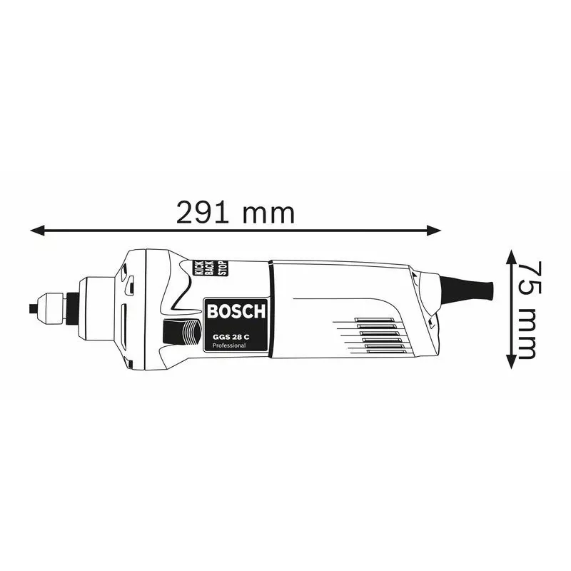 Bosch 0 601 220 000 die/straight grinder 28000 RPM 650 W