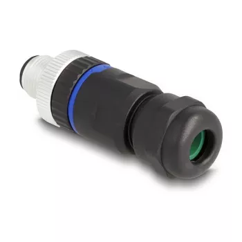 DeLOCK M12 Connector A-coded 5 pin male screw connection