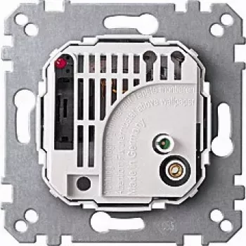 Rotary switch Merten 536302, metallic and white finish, 230 V AC, 10 A, IP20