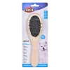 Dog Brush Trixie 2315 Wood double-sided nylon bristles, wooden handle, 225×55 mm