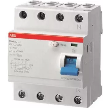 ABB Residual-Current Circuit Breaker 40A F204A-40/0,3 pro M compact 4pol. 300mA F204A-40/0,3 (2CSF204101R3400)