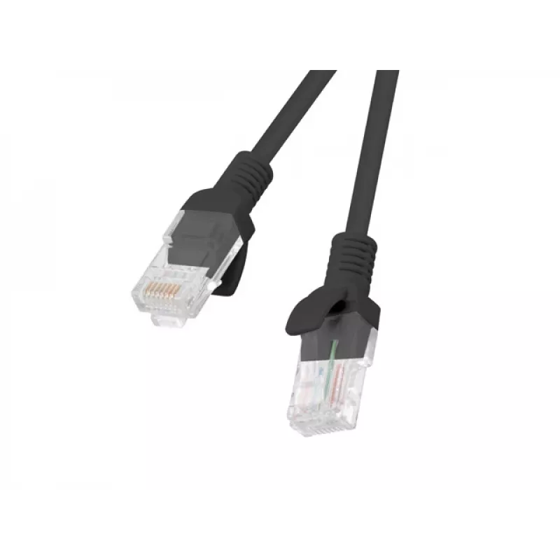 Networking cable LANBERG PCU5-10CC-0300-BK U/UTP Cat5e, 3 m, Black