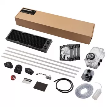 Liquid cooling kit Phanteks EZ-Fit 360 D30-Kit 12 cm Black Transparent
