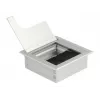 DeLOCK Cable grommet for table mounting with brush 80x80x28mm silver