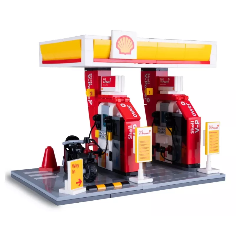 Gas station model Jamara CaDA Shell 402858 with detailed design