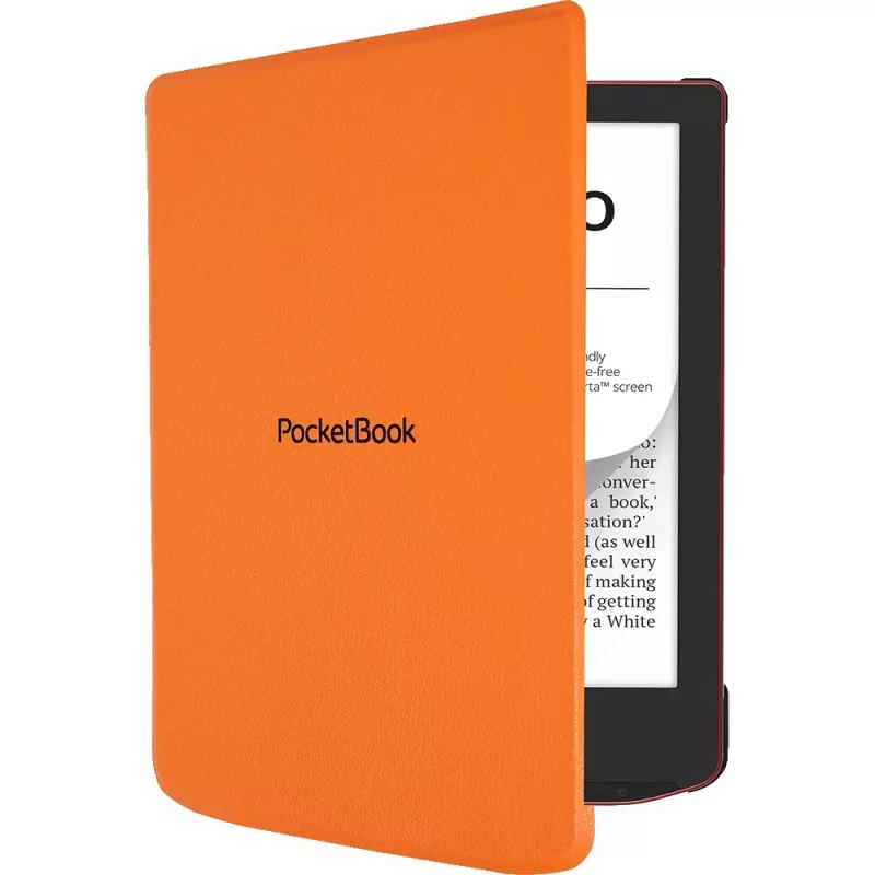 Folio case for 6 inch e‑book reader PocketBook Shell — orange, 112×160×12.5 mm, 0.0765 kg