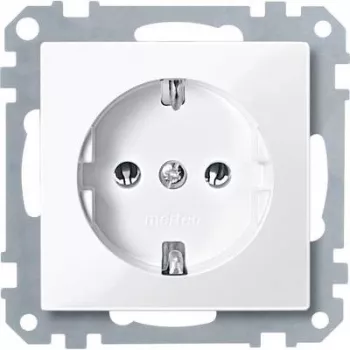 Outlet box Merten MEG2301-0319 Type F, flush-mounted, white