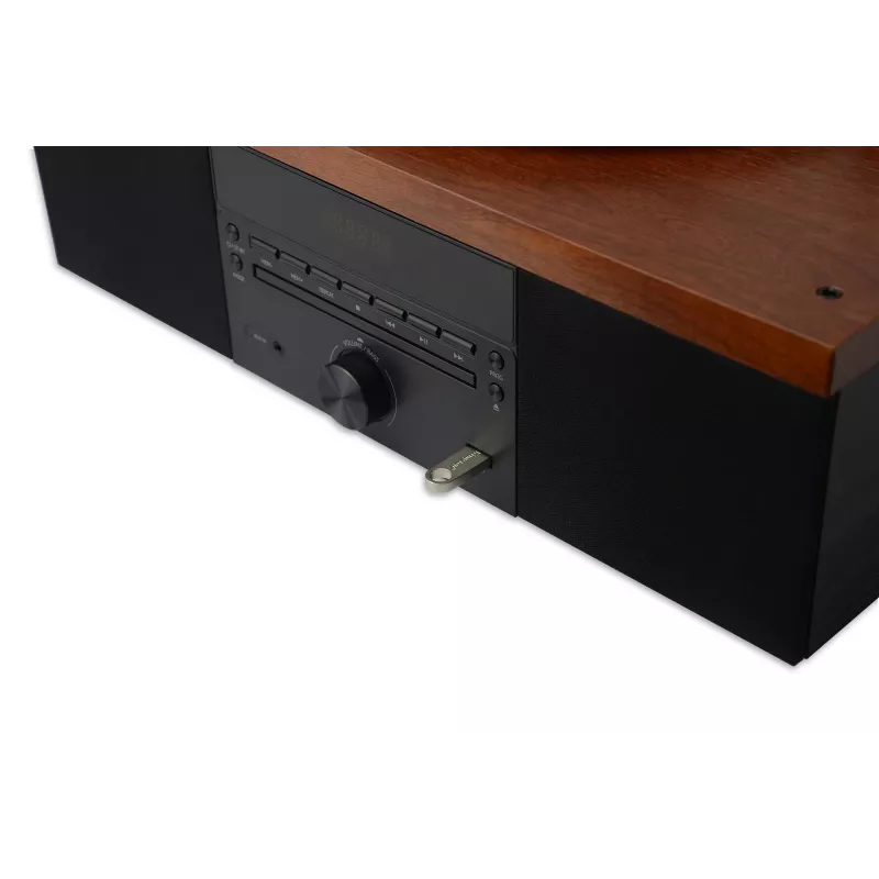 Turntable AKAI ATT-14BT with Bluetooth, belt-drive, built-in phono preamp, USB output