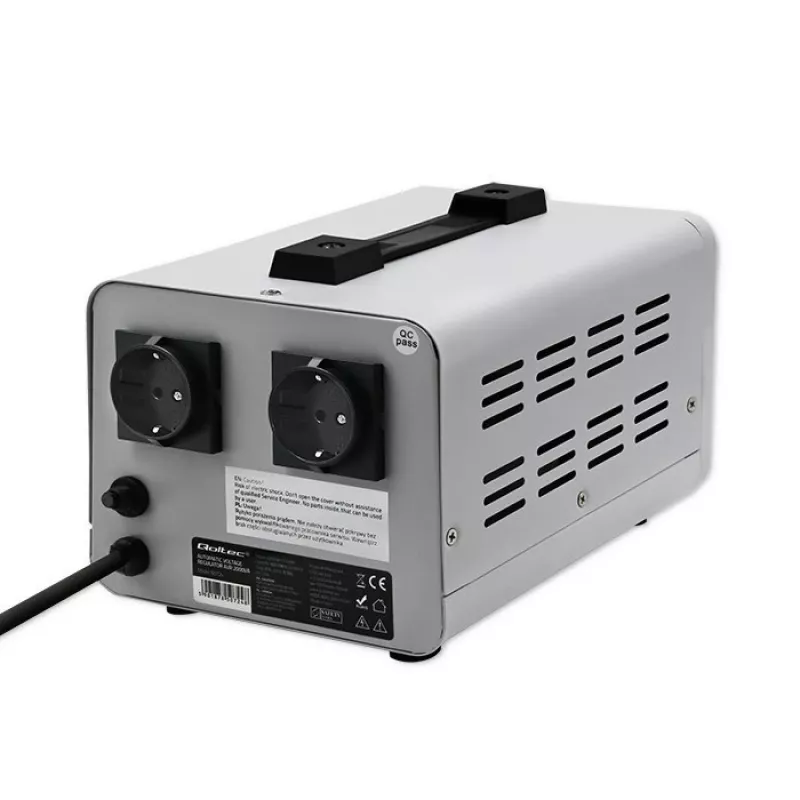 Qoltec 50724 Automatic Voltage Stabilizer AVR 2000VA