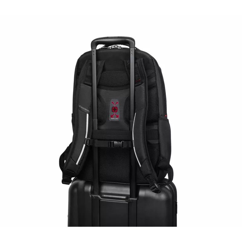 Casual backpack Wenger SwissGear Cosmic Black Polyester PVC rPET