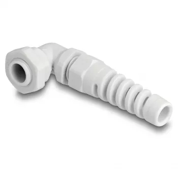 DeLOCK Cable Gland 90° angled PG7 grey strain relief