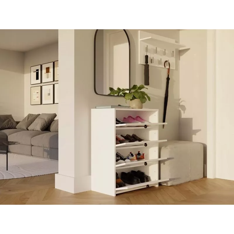 LOKA shoe cabinet, white