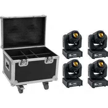 LED spot set EUROLITE TMH-17 4x with wheeled case