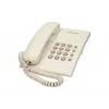 Analog telephone Panasonic KX-TS500PDW — 16 buttons, white, desk/wall mount, 100-entry phonebook