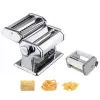Manual pasta machine Maestro MR1679R — stainless steel, ravioli attachment, 6 mm slicing